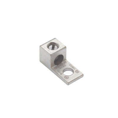 Terminal Universal de Aluminio Estañado/ 1 Orificio para Calibre  14- 2 AWG / Perno de 1/4" / Para Conductores de AL y CU.