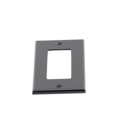 Tapa para Contacto Dúplex Color Negro.