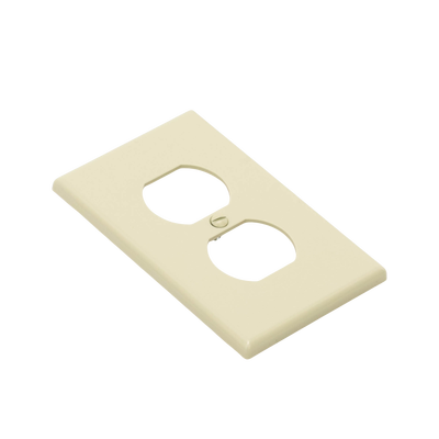 Placa de Pared para Contacto Duplex Color Marfil.