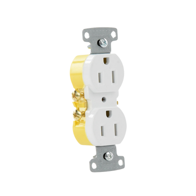 Contacto Duplex 15A 125V/ 2 Polos 3 Hilos/ Nema 5-15R/ Color Blanco.
