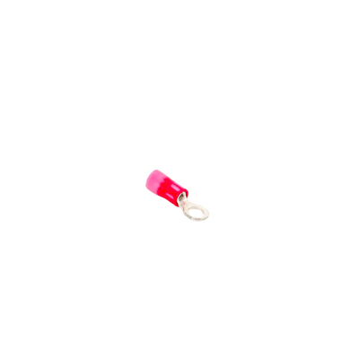 Zapata Terminal de Ojillo  para Tornillo 1/8 in (3 mm) calibre 22-16 AWG con aislamiento de vinilo.