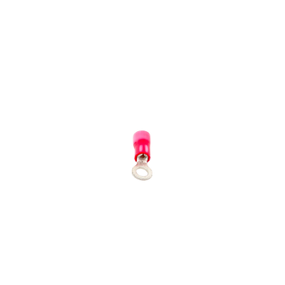 Zapata Terminal de Ojillo  para Tornillo 1/8 in (3 mm) calibre 22-16 AWG con aislamiento de vinilo.