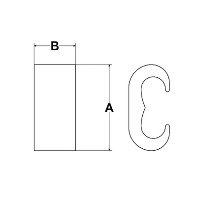 Conector Mecánico tipo YGHC-C, compresión en forma C para  calibre mínimo 1 tre- 2/0 tre y conductor máximo 6 sol - 2 tre.