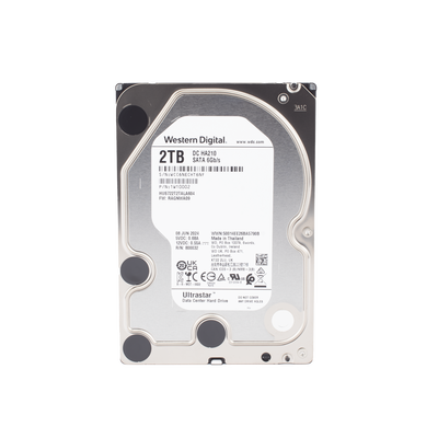 Disco Duro Enterprise 2 TB / Wester Digital (WD) / Serie Ultrastar / Recomendado para Data Center y NVRs de Alta Capacidad / Alto Performace