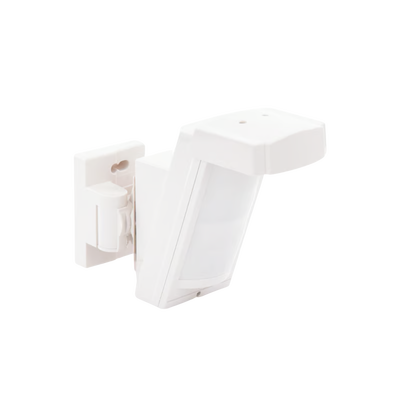 Detector de Movimiento PIR Antimascara / 100% Exterior /  Inalambrico (Alimentación) / Hasta 12 metros a 85°; de cobertura/ Instalación a 3 metros / Compatible con cualquier panel de alarma
