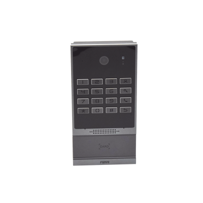 Videoportero SIP para Control de Acceso, Teclado numérico iluminado, 2 relevadores, anti-vandálico, IP66 y IK07, PoE