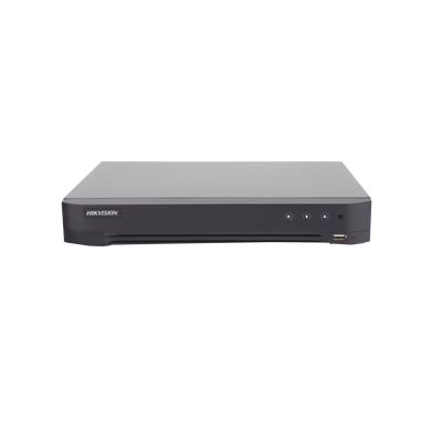 DVR 4 Canales TURBOHD + 2 Canales IP / 5 Megapixel Lite - 3K Lite / Audio de Dos Vías por Coaxitron / Reconocimiento Facial / ACUSENSE (Evista falsas alarmas) / 1 Bahía de Disco Duro / Salida de Video en Full HD