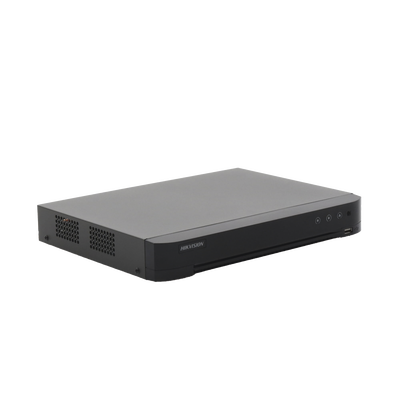 DVR 8 Canales TurboHD + 8 Canales IP / 8 Megapixel (4K) / Acusense (Evita Falsas Alarmas) / Audio por Coaxitron / 1 Bahía de Disco Duro / 8 Entradas de Alarma / 4 Salidad de Alarma / H.265+