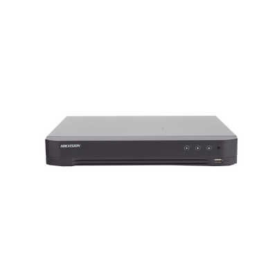 DVR 8 Canales TURBOHD + 8 Canales IP / 8 Megapixel (4K) / Audio por Coaxitron / ACUSENSE / Reconocimiento Facial / 1 Bahía de Disco Duro / Salida de Video en 4K / H.265+