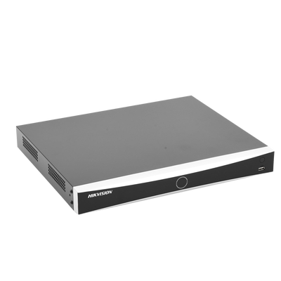 NVR 12 Megapixel (4K) / Reconocimiento Facial / 8 Canales IP / Base de Datos / Hasta 100,000 Fotografías / 2 Bahías de Disco Duro / Bases de Datos / HDMI en 4K