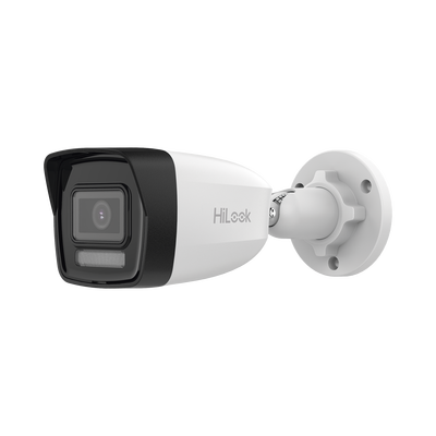 HiLook Series / Bala IP 2 Megapixel (1080p) / Lente 2.8 mm / 30 mts IR / Micrófono Integrado / Exterior IP67 / PoE / dWDR / H.265+ / ONVIF