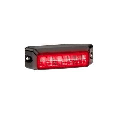 Luz auxiliar de 6 LEDs, Flasher Integrado, Color Rojo, MICA DE COLOR ROJO