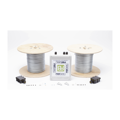 Kit de Cable Sensor Perimetral Para Cercas Ciclonicas IRONCLAD/ 305 METROS / 2 ZONAS; 152 METROS POR ZONA / Sin Falsas Alarmas por Viento / TODO Incluido TARJETA LPU400/ Calibración por Software