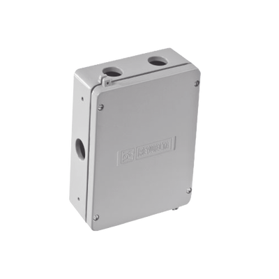 Caja de Unión de Aluminio con 5 salidas de 1/2" / 2 Izq _ 2 Der_ 1 Abajo.