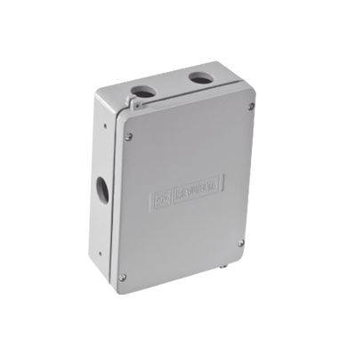 Caja de Unión de Aluminio con 5 salidas de 3/4" / 2 Izq _ 2 Der_ 1 Abajo.