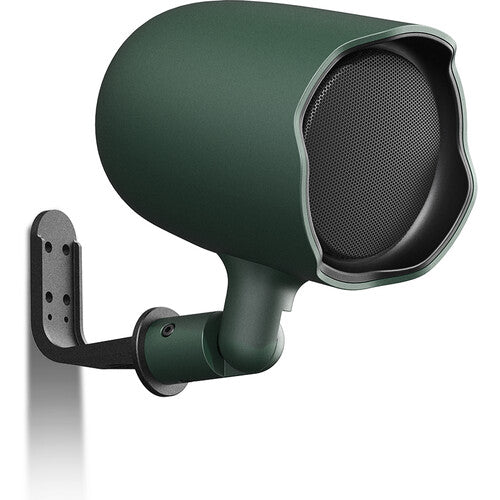 Contenido del paquete JBL GSF3-GN mostrando la bocina de 3 pulgadas, la estaca de suelo y el soporte de montaje.