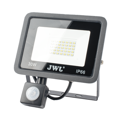 Reflector con Sensor de Movimiento 30 W /160 x 180 mm / 85 - 265 Vca~ 50/60Hz / Ultra delgado / Uso en exterior - interior.