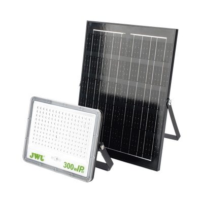 Reflector de 300 W con Panel Solar /  Batería 3.2  V CD / T.C.C. 6 500 K / IP65.