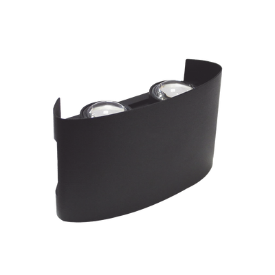 Lámpara Arbotante 4 W 220 lm / Dimensiones 120 x 80 x 40 mm / 85 - 265 Vca~ 50/60Hz / Luz Cálida 2 700 K / Uso en exterior IP 54.