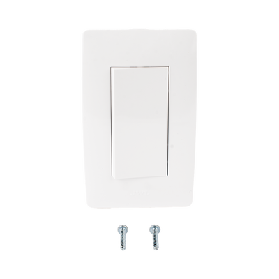 Apagador Escalera Sencillo de 10 A/ 127 V CA ~ 60 Hz / Color Blanco.