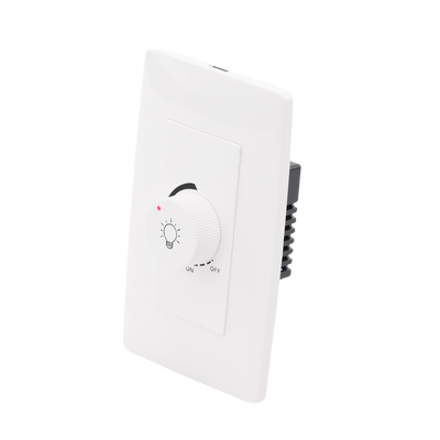 Dimmer Rotativo para Lámpara Incandescentes / 300 W 127 V CA / Color Blanco.