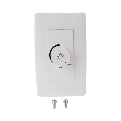 Dimmer Rotativo para Lámpara Incandescentes / 300 W 127 V CA / Color Blanco.