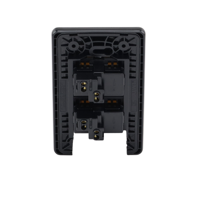 Apagador Doble de 10 A/ 127 V CA ~ 60 Hz /  Placa de Acero.