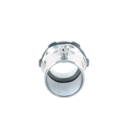 Conector 1" (25mm) pared delgada con tornillo tipo americano galvanizado etiqueta verde