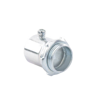 Conector 1" (25mm) pared delgada con tornillo tipo americano galvanizado etiqueta verde