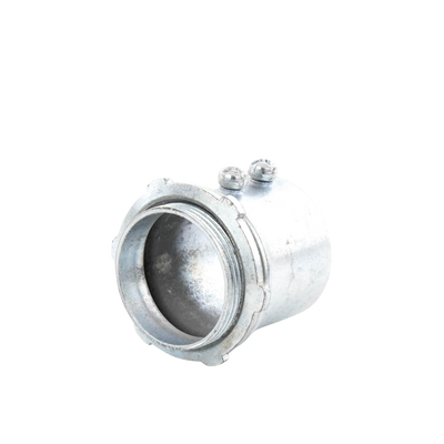 Conector 3/4" (19mm) pared delgada con tornillo tipo americano galvanizado etiqueta verde