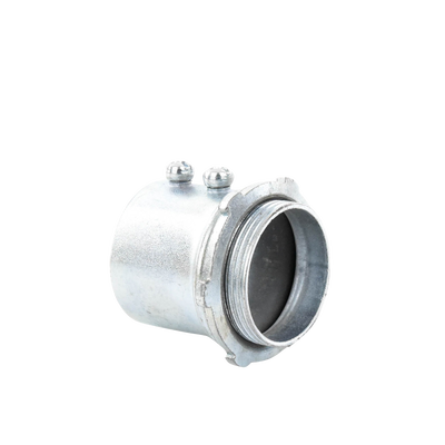 Conector 3/4" (19mm) pared delgada con tornillo tipo americano galvanizado etiqueta verde