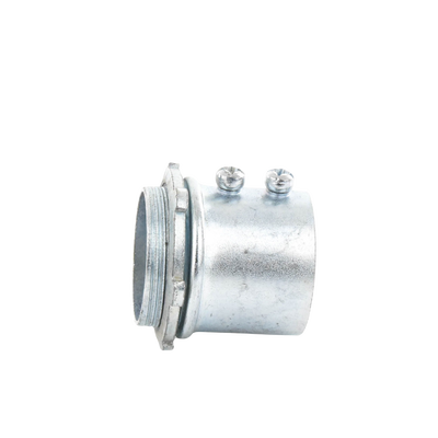 Conector 3/4" (19mm) pared delgada con tornillo tipo americano galvanizado etiqueta verde