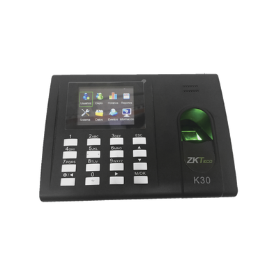 Checador de Huella y Tarjetas para Tiempo y Asistencia con Batería de Respaldo/ Comunicación TCP/IP /  Salida de relevador para cerradura