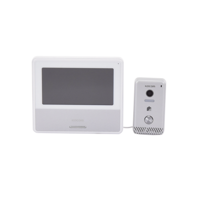 KIT DE VIDEOPORTERO IP COLOR NEGRO / Apertura con app / Súper elegante / Monitor WIFI / soporta 4 monitores y 2 frentes de calle/ Alimentacion 110vca