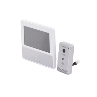 KIT DE VIDEOPORTERO IP COLOR NEGRO / Apertura con app / Súper elegante / Monitor WIFI / soporta 4 monitores y 2 frentes de calle/ Alimentacion 110vca