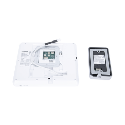 KIT DE VIDEOPORTERO IP COLOR BLANCO / Apertura con app / Súper elegante / Monitor WIFI / soporta 4 monitores y 2 frentes de calle / Alimentacion 110vca