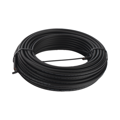 Kit de 2 rollos de 25 metros de cable fotovoltaico de cobre, rojo y negro, calibre 10 AWG (6mm²), Tipo PV,  1000/2000 V y 120°C.