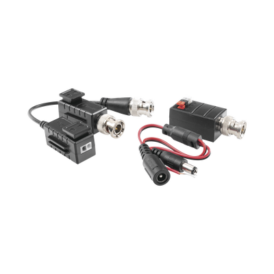 Kit de TRANSCEPTORES DE VIDEO DE LARGO ALCANCE / 320 Metros / Resolución 720P y 1080P / Cat 5e/6 / Compatible con cámaras HD-TVI/CVI/AHD/CVBS / Alimente solo el Receptor / Protección Interconstruida contra sobretensión.