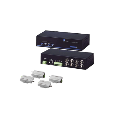 KIT P/VIDEO ANALOGO INC. (1) TT104AR -RECEP D/VIDEO, (4) TT101AT -TRANSM D/VIDEO ACTIVO