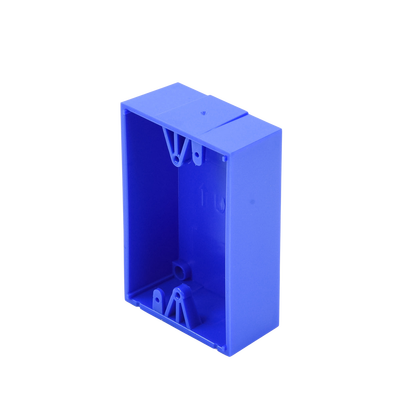 Caja trasera de montaje color azul para estaciones de parada STOPPER