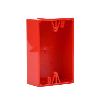 Caja trasera de montaje color rojo para estaciones de parada STOPPER