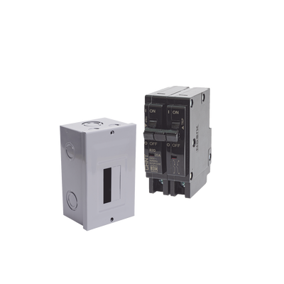 Kit Centro de Carga para sobreponer con 1 Interruptor Térmico de 2 Polos, 30Amp 120/240Vca 10kA.