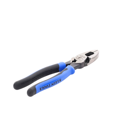 Pinzas de Electricista Alta Palanca, Jala guía y Ponchadora de Terminales de 9 Pulgadas.