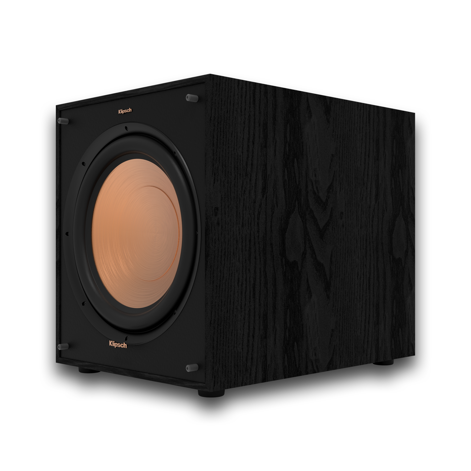 Klipsch Reference Cinema System 5.1.4 con Dolby Atmos incluye un subwoofer de 10" Con cuatro parlantes satélite equipados con tecnología Dolby Atmos, 1 Canal central IMG de cobre hilado, woofers de grafito moldeado por inyección (IMG)