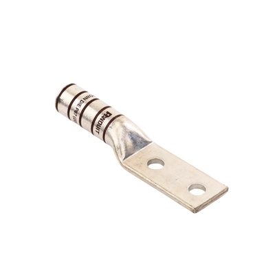 Zapata de compresión LCC500-12-6 para cal. 500 Kcmil, Doble barreno para tornillo prisionero de 1/2, Espaciado de orificios 44.5mm, 1 Pz