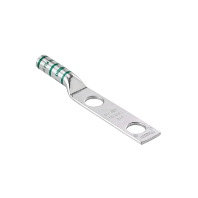 Zapata de compresión LCC6-12W-L para cal. 6 Awg, Doble barreno para tornillo prisionero de 1/2, Espaciado de orificio 44.5mm, 1 Pz