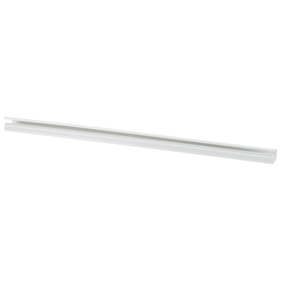 Canaleta LD10 de PVC rígido, con cinta adhesiva para instalación sin herramientas, de 38.4 x 24 x 1828.8 mm, Color Blanco
