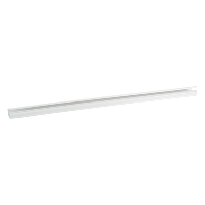 Canaleta LD10 de PVC rígido, con cinta adhesiva para instalación sin herramientas, de 38.4 x 24 x 1828.8 mm, Color Blanco