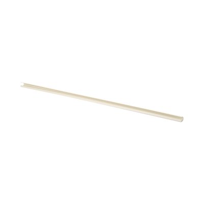 Canaleta LD3 de PVC rígido, con cinta adhesiva para instalación sin herramientas, 19.6 x 11.2 x 1828.8 mm, Color Blanco Mate