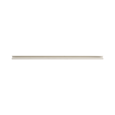 Canaleta LD5 de PVC rígido, con cinta adhesiva para instalación sin herramientas, 26 x 15 x 1828.8 mm, Color Blanco Mate